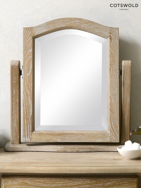 Cotswold Company Limewash Oak Camille Dressing Table Mirror (AY3911) | £130
