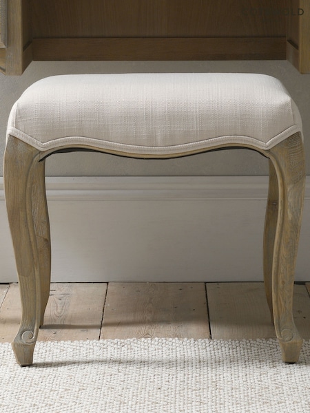 Cotswold Company Limewash Oak Camille Dressing Table Stool (AY3918) | £205