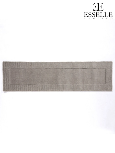 Esselle Grey Esme 60x230cm Wool Runner (AY3943) | £80