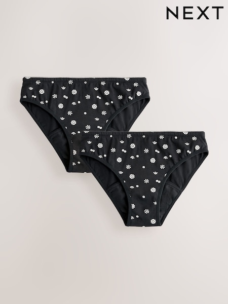 Printed Light Period Bikini Briefs 2 Pack (7-16yrs) (AY3998) | £20 - £23