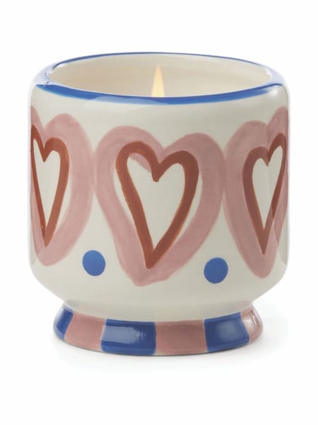Paddywax Pink Adopo Hearts Ceramic Candle (AY4074) | £25