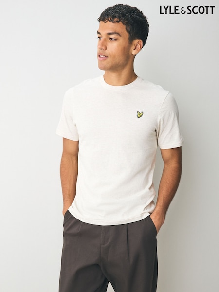 Lyle & Scott Natural Heather 100% Cotton T-Shirt (AY4148) | £35