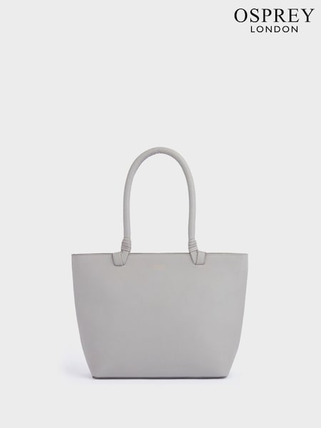OSPREY LONDON Tan The Collier Leather Shoulder Tote Bag (AY4241) | £135