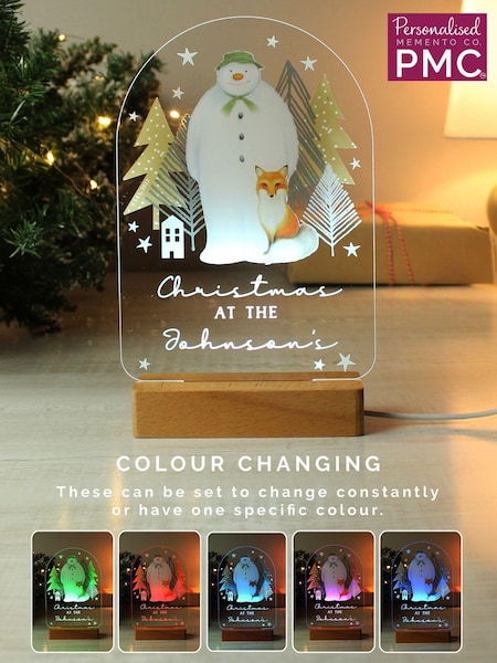 Personalised The Snowman Light Up USB Christmas Decoration Exclusive To Next by PMC (AY4401) | £26