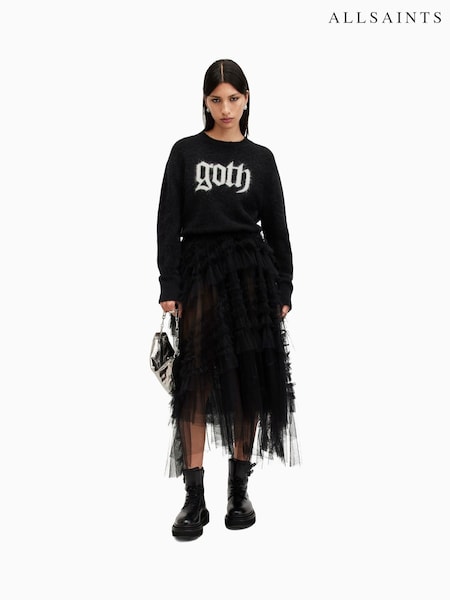 AllSaints Black Goth Jumper (AY4491) | £169