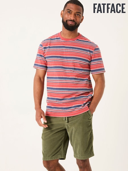 FatFace Cheriton Red Stripe Tshirt (AY4733) | £28