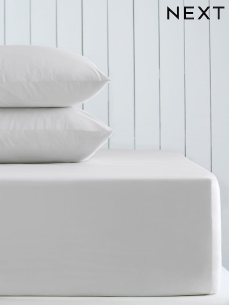 Silver Cotton Rich Extra Deep Fitted Sheet (AY4764) | £20 - £24