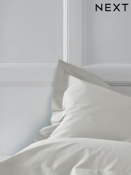 Set of 2 Silver Grey Cotton Rich Pillowcases (AY4819) | £7 - £9