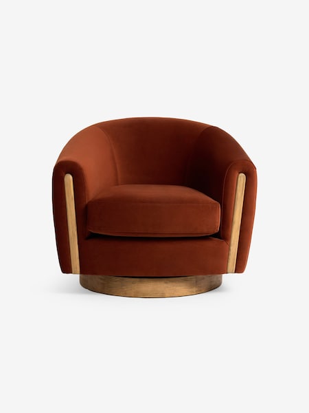 MADE.COM Clyde Abstract Weave Natural Sand Elwen Accent Chair (AY5144) | £299