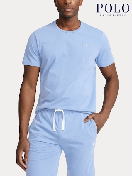 Polo Ralph Lauren Blue Jersey Logo T-Shirt (AY5423) | £55