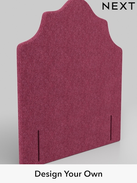 Cotswold Chenille/Dark Raspberry Pink Grand Country Headboard (AY5775) | £485