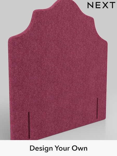 Cotswold Chenille/Dark Raspberry Pink Grand Country Headboard (AY5775) | £510