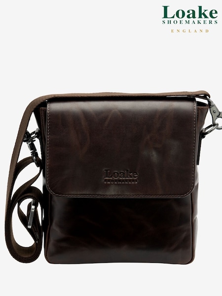 Loake Brown Leather Cross Body Bag (AY5817) | £99