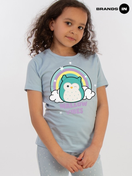 Brands In Blue Baby Girls Squishmallows Rainbow Stars 100% Cotton Pyjamas (AY5850) | £22