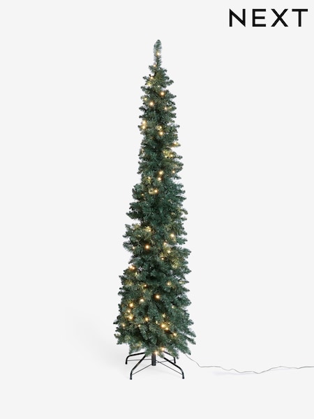 Green Forest Pine Pre Lit 7ft Slim Christmas Tree (AY6026) | £110