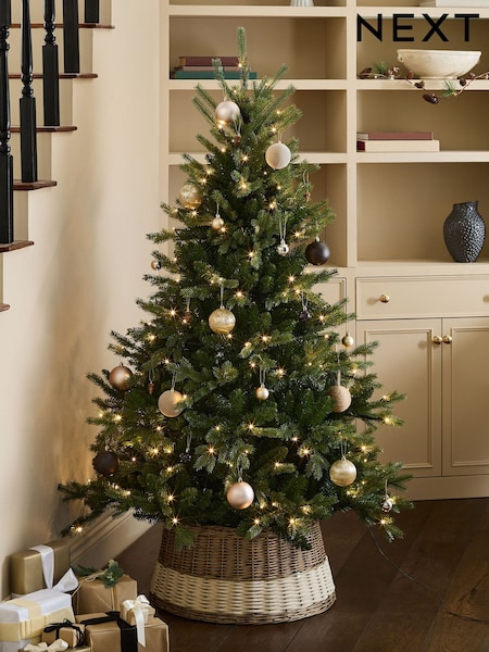 Green Nordmann Fir 6ft Pre Lit Christmas Tree (AY6027) | £140