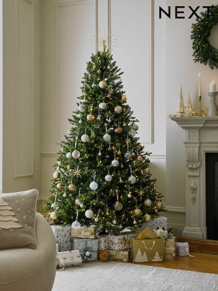 Green Collection Luxe Grand Fir Pre Lit 7ft Christmas Tree (AY6030) | £340