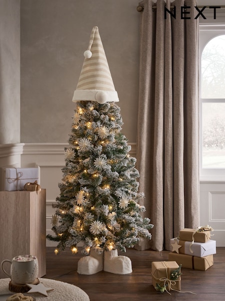 White 6ft Gonk Pre Lit Snowy Christmas Tree (AY6032) | £120
