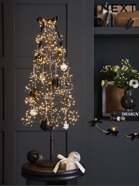 Black Twig Light 3ft Pre Lit Christmas Tree (AY6038) | £80