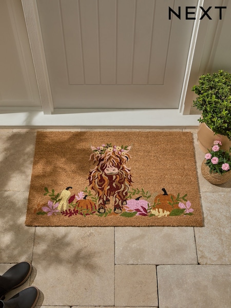 Natural Pumpkin Patch Hamish Coir Doormat (AY6068) | £6 - £24