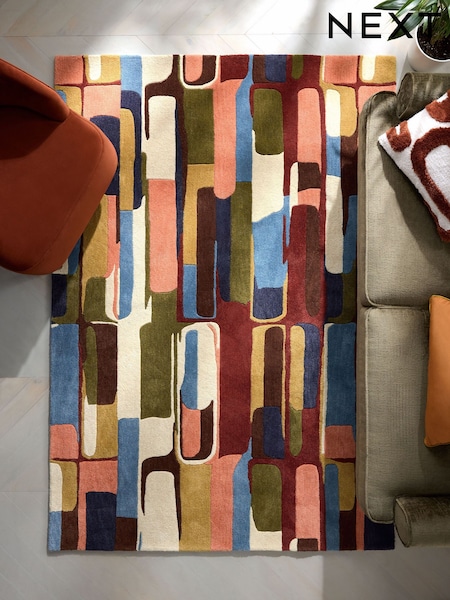 Multi Bright Kenny Abstract Rug (AY6086) | £95 - £275