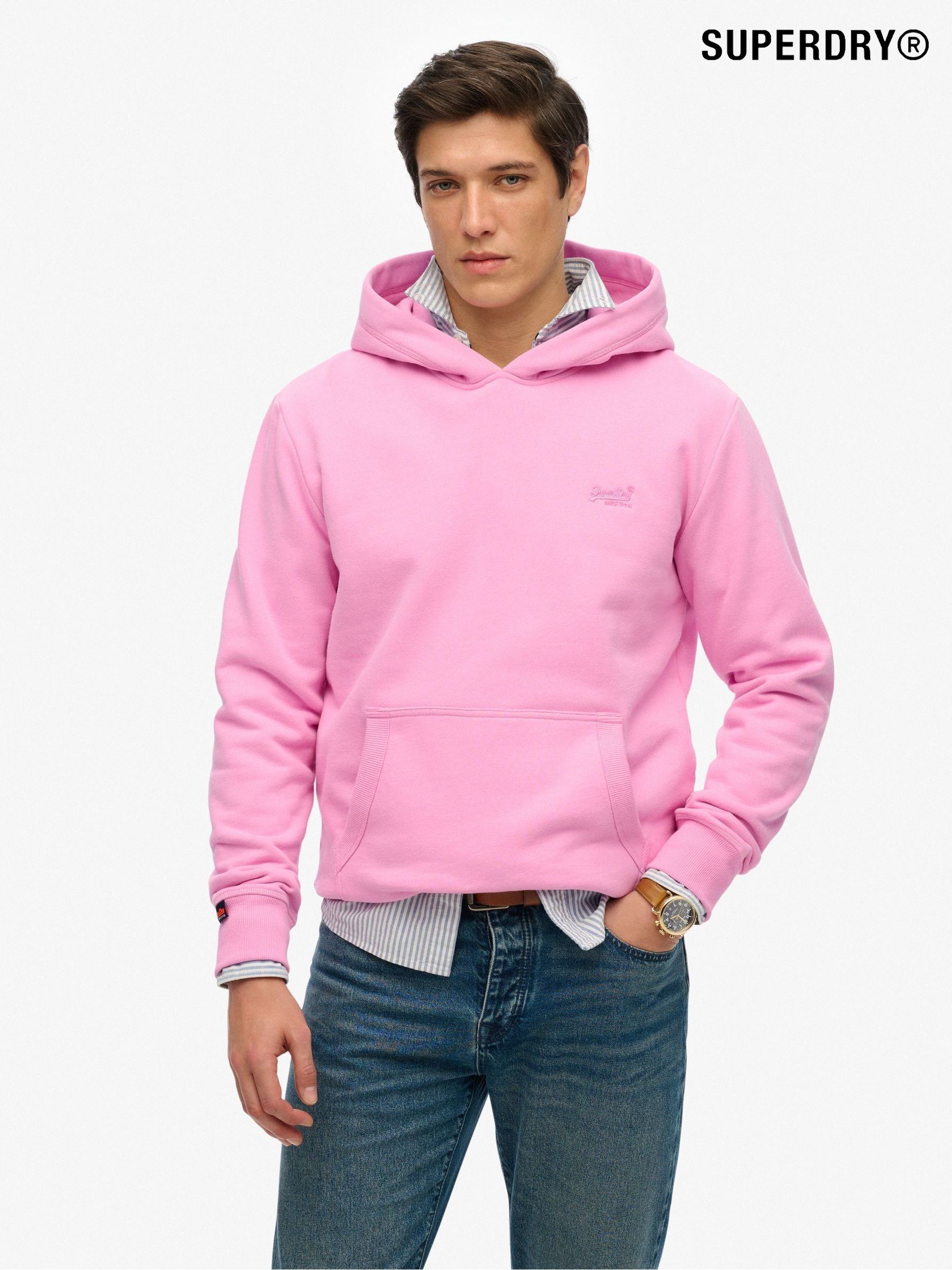 パーカー・フーディ STONE  Men Hoodies 6100044S0051 V0082 Pink org.jpg