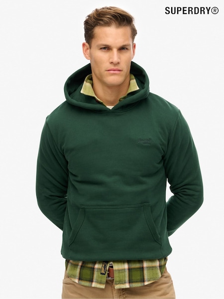 Superdry Green Essential Loose Fit Logo Hoodie (AY6444) | £50
