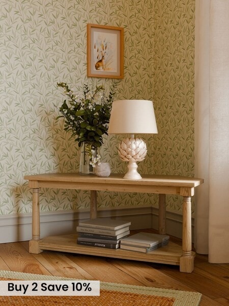 Laura Ashley Oak Wellington Corner TV Unit (AY6495) | £750