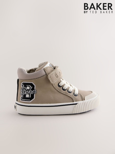 Baker by Ted Baker Boys Lace-Up Varsity High Top Trainers (AY6521) | £38