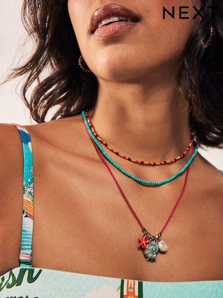 Pink Summer Charm Necklace (AY6647) | £14