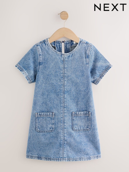 Denim 100% Cotton Shift Dress (3-16yrs) (AY6850) | £12 - £17