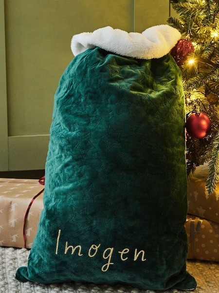 Personalised Name Velvet Christmas Gift Sack by My 1st Years (AY6858) | £32