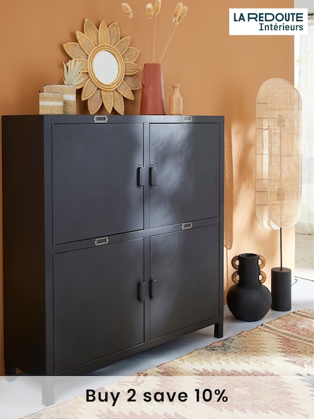 La Redoute Intérieurs Black Hiba 4-Door Sideboard (AY6944) | £360