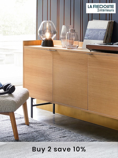 La Redoute Intérieurs Oak Volga 3-Door Sideboard (AY6963) | £525