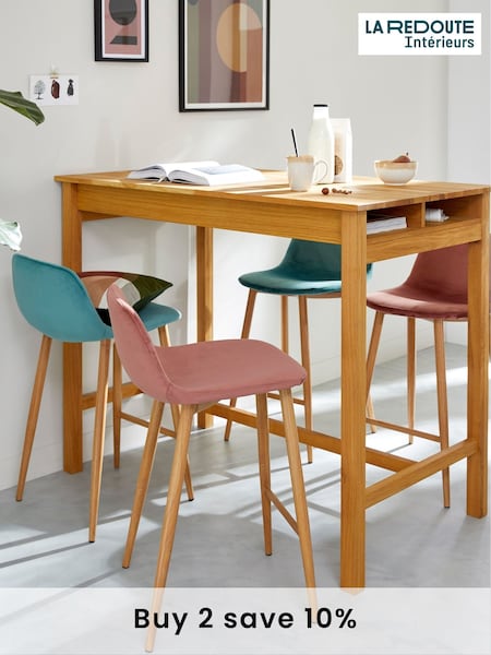 La Redoute Intérieurs Oak Adelita 4 Seater High Bar Table (AY6969) | £485