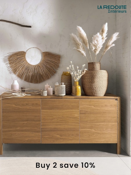 La Redoute Intérieurs Oak Adelita 3-Door Sideboard (AY6976) | £825