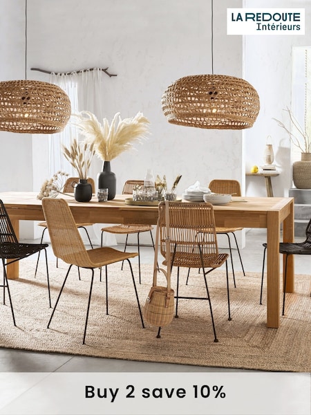 La Redoute Intérieurs Oak Adelita Extendable 6 to 12 Seater Dining Table (AY6987) | £900