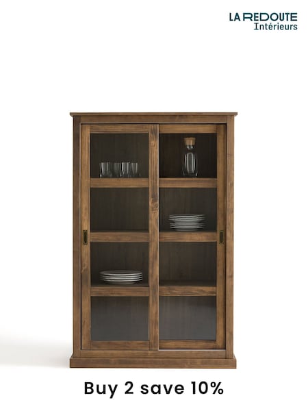 La Redoute Intérieurs Brown Lunja Solid Pine Low Sideboard (AY6988) | £525