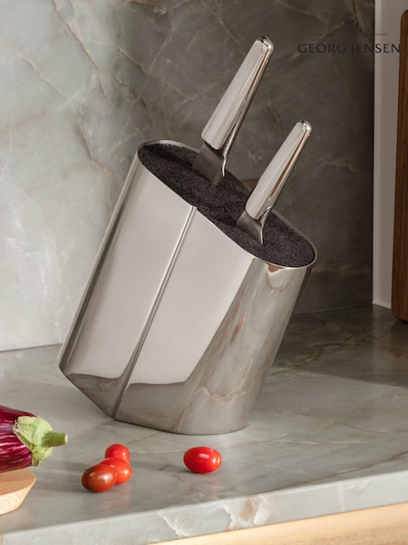 Georg Jensen Silver Alfredo Knife Block (AY7010) | £155