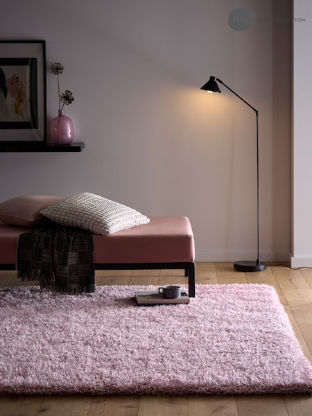 Origin Rug Collection. Pink Chicago Soft Shaggy Rug (AY7011) | £165 - £275