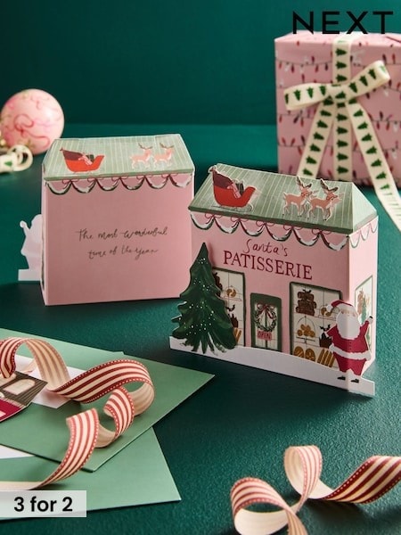 Santas Patisserie 10 Pack Christmas Cards (AY7057) | £5