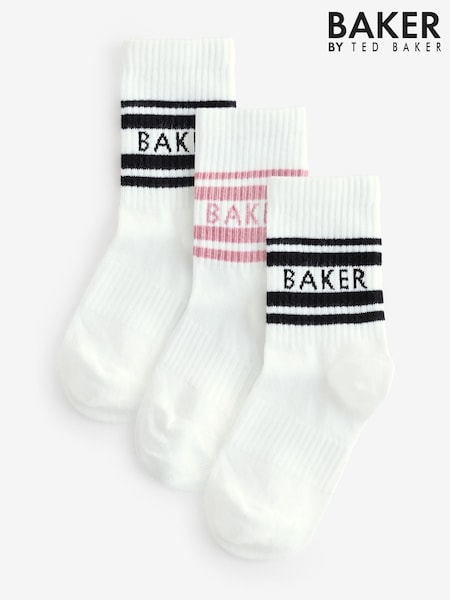 Baker by Ted Baker Girls Socks 3 Pack (AY7069) | £9 - £10