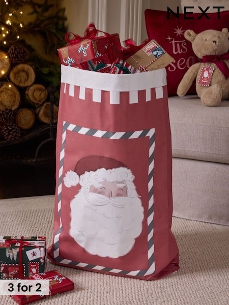 Red Santa Christmas Gift Sack (AY7096) | £6