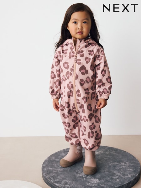 Brown Waterproof Printed Puddlesuit (3mths-7yrs) (AY7162) | £21 - £25