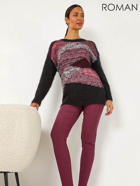 Roman Red Fleece Lined Stretch Bengaline Trousers (AY7222) | £32