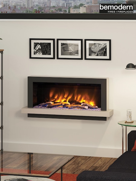 Be Modern Matt Cashmere Huxton Wall Mounted 51inch Electric Fireplace (AY7365) | £1,403