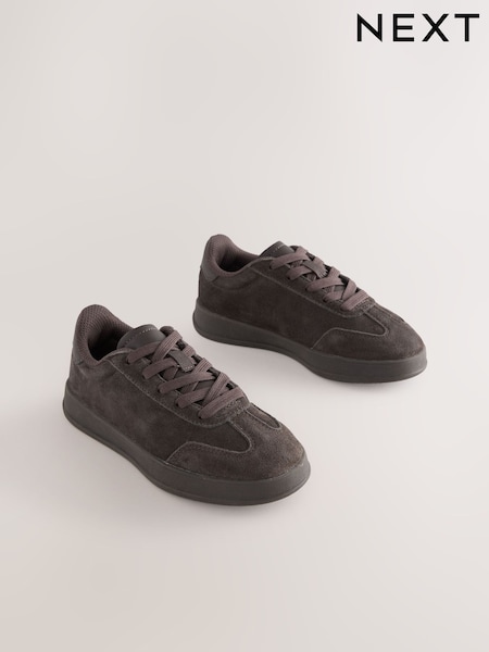 Chocolate Brown Suede Lace Up Smart Trainers (AY7366) | £26 - £33
