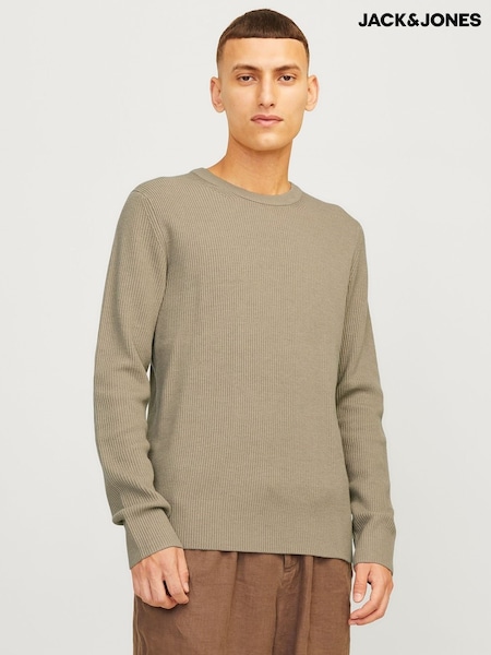 JACK & JONES Grey Perfect Knit Sweatshirt (AY7391) | £40