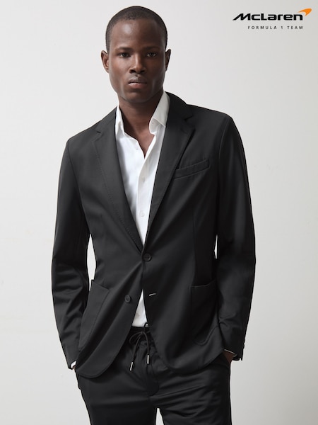 Reiss Black Slipstream Slim-Fit McLaren F1 Team Technical Blazer (AY7519) | £348