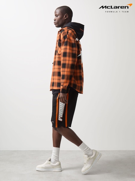 Reiss Black Ride McLaren F1 Team Drawstring Shorts (AY7537) | £128